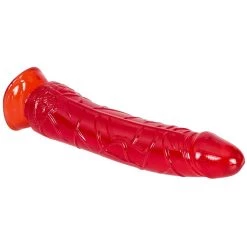 Flash Sale 🛒 Bondara Crystal Clear Red Suction Cup Dildo ? 8 Inch 🔥 -Strapon dildo Store unnamed file 215