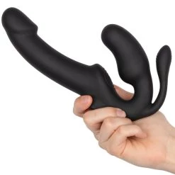 Hot Sale 🎁 Bondara Tri-OH! Black 10 Function Strapless Strap-On - 9 Inch ❤️ -Strapon dildo Store unnamed file 352