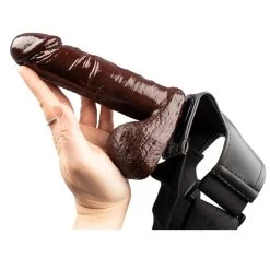 Wholesale 🥰 Bondara Blow My Mind Dark Tone Cock And Balls Strap-On - 7 Inch 🔔 -Strapon dildo Store unnamed file 372