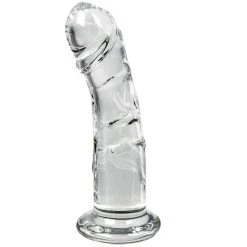Cheap ❤️ Glacier Glass Realistic Dildo - 6.5 Inch 🧨