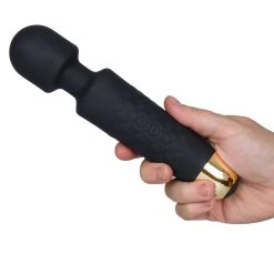 Wholesale 🥰 Bondara Black Silicone 20 Function Rechargeable Wand Vibrator 😀 -Strapon dildo Store unnamed file 54