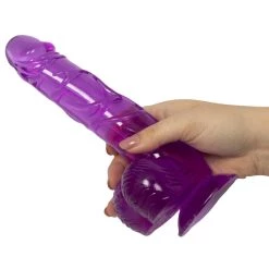 Deals 🎉 Bondara Crystal Clear Purple Suction Cup Ballsy Dildo ? 8 Inch 🔥 -Strapon dildo Store unnamed file 549
