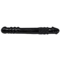 Best Pirce 🎉 Bondara Black Textured Double Sided Dildo - 10 Inch ✨
