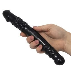 Best Pirce 🎉 Bondara Black Textured Double Sided Dildo - 10 Inch ✨ -Strapon dildo Store unnamed file 559