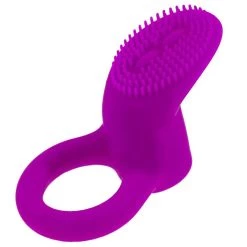 Deals 🥰 Bondara Magenta Silicone Textured Vibrating Cock Ring 🥰