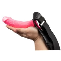 Outlet 🎉 Bondara Stiff Competition Pink Unisex Hollow Strap-On - 6 Inch ⌛ -Strapon dildo Store unnamed file 689