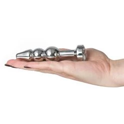 Hot Sale 🛒 Bondara&Sex Bejewelled Metal Double Beaded Butt Plug ? 4.5 Inch ✨ -Strapon dildo Store unnamed file 728