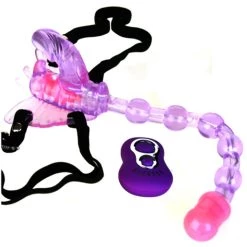 Buy 👍 Bondara&Sex Three?s A Crowd-Pleaser 7 Function Strap On Butterfly Vibrator ✨