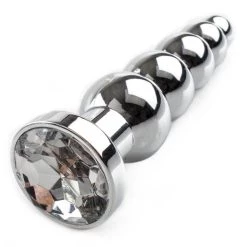 Top 10 😉 Bondara&Sex Bejewelled Silver Metal Beaded Butt Plug - 5.5 Inch ✨
